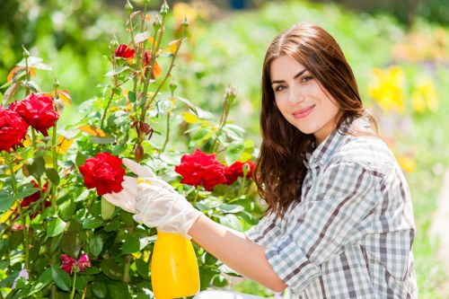 Risk reduction on a garden maintenance site with safe procedures